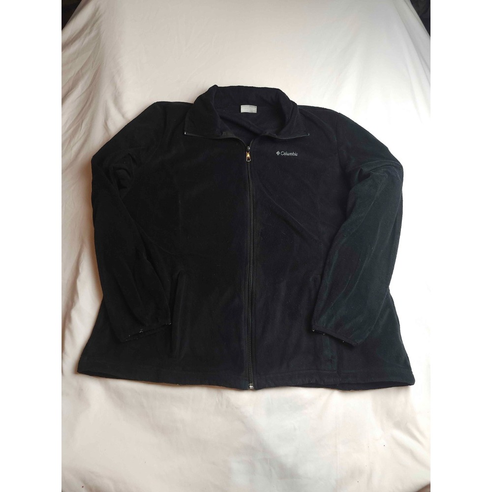 Columbia Jacket Womens Size 2X Black Fleece Zip Up Outdoor Winter‎ Gorpcore